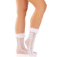 LEG AVENUE - POTĪTES ZEĶES AR RUFFLES, MELNAS