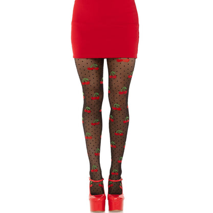 LEG AVENUE - BLACK CHERRY MOLES ZEĶES