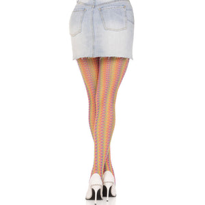 LEG AVENUE - MULTICOLOR CROCHET STOCKINGS LEG AVENUE HOSIERY