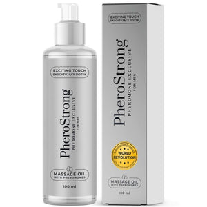 PHEROSTRONG - MASSAGE OIL EXCLUSIVE FOR MEN 100 ML LoveYou.lv
