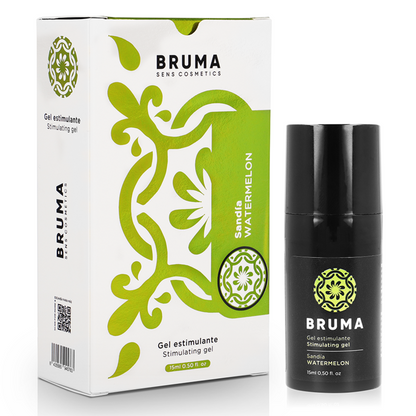 BRUMA Watermelon Flavor Stimulating Gel, Intimate Balm 15ml - Boost Enjoyment and Intensity in Intimate Moments