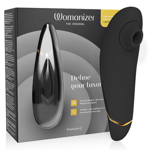 WOMANIZER - PREMIUM 2 КЛИТОРАЛЬНЫЙ СТИМУЛЯТОР ЧЕРНЫЙ