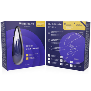 WOMANIZER - PREMIUM 2 CLITORAL STIMULATOR BLUEBERRY WOMANIZER