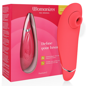 WOMANIZER - PREMIUM 2 КЛИТОРАЛЬНЫЙ СТИМУЛЯТОР МАЛИНА