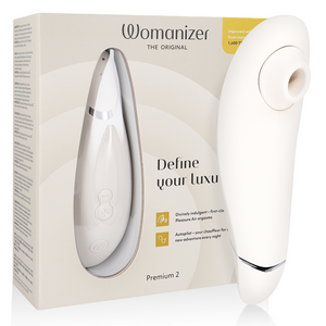 WOMANIZER - PREMIUM 2 КЛИТОРАЛЬНЫЙ СТИМУЛЯТОР ТЕПЛЫЙ СЕРЫЙ