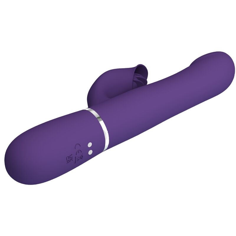 PRETTY LOVE - ZALIN RABBIT VIBRATOR PEARLS 4 IN 1 PURPLE PRETTY LOVE FLIRTATION
