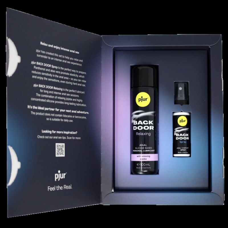 PJUR Back Door Set with Anal Lubricant and Spray for Relaxed Experience