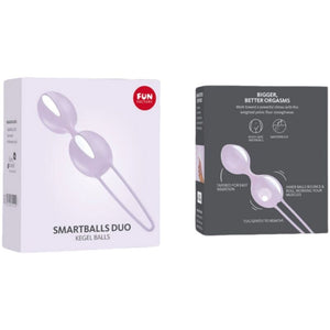 FUN FACTORY - SMARTBALLS DUO PELVIC BALLS BALTS / PASTEL LILAC