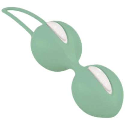 FUN FACTORY — SMARTBALLS DUO PELVIC BALLS WHITE / GREEN PISTACHIO