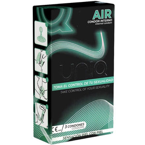 UNIQ - AIR LATEX FREE ЖЕНСКИЙ ПРЕЗЕРВАТИВ 3 ШТ.