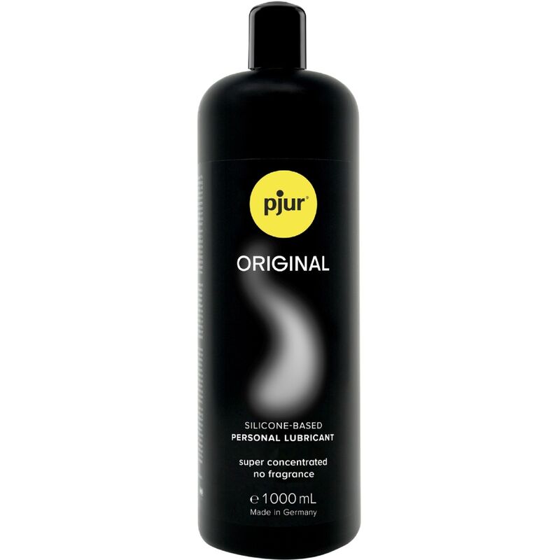 Pjur Original Silicone Lubricant 1000ml bottle, long-lasting personal lubricant for smooth and silky sensation.