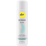 Pjur Woman Nude water-based lubricant 100ml bottle, preservative-free and designed for sensitive skin.