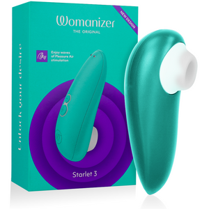 WOMANIZER - STARLET 3 КЛИТОРАЛЬНЫЙ СТИМУЛЯТОР БИРЮЗОВЫЙ