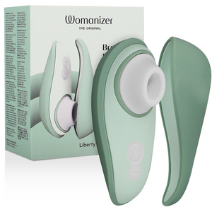 WOMANIZER - LIBERTY 2 СТИМУЛЯТОР КЛИТОРА И ПРИСОСКА СВЕТЛО-ЗЕЛЕНЫЙ