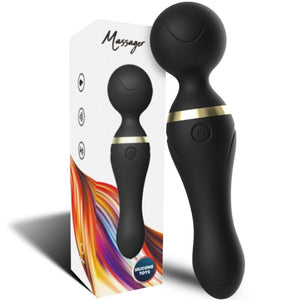 ARMONY — FREEZA MASĀŽIS UN VIBRATORS SUPER Elastīga galviņa, melna
