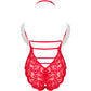 LIVCO CORSETTI FASHION - ZIEMASSVĒTKU LACE LADY BODY BOTCHLISTMAS ZIEMASSVĒTKI S/M