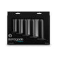 Renegade Dilator Kit Black 5-piece silicone set for intimacy and sexual health by NS Novelties in original packaging.