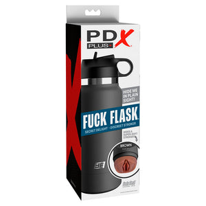 PDX PLUS — FUCK FLASK VAGINE DISKRĒTS STROKER BRŪNAS MODELIS 2