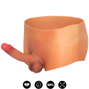 SLĒPTA VĒLME - ALTER EGO BOXERSHOT AR PENIS 18 CM IZMĒRS S/M
