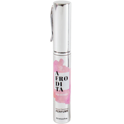Secretplay Afrodita Perfume Pheromones Women Spray Travel Size with caramel aroma, ideal for enhancing attractiveness. 9.5ml bottle.
