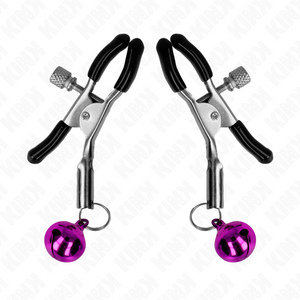 KINK - PURPLE SINGLE BELL NIPPLE CLAMP 6 CM - LoveYou.lv