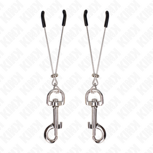 KINK - THIN HOOK NIPPLE CLAMP SILVER 7 CM - LoveYou.lv