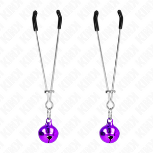 KINK - THIN BELL NIPPLE CLAMPS PURPLE 7 CM - LoveYou.lv