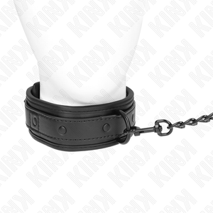 KINK - NEOPRENE BONDAGE COLLAR MODEL 2 WITH BELT 78 CM ADJUSTABLE 37.5 X 49.5 CM LoveYou.lv