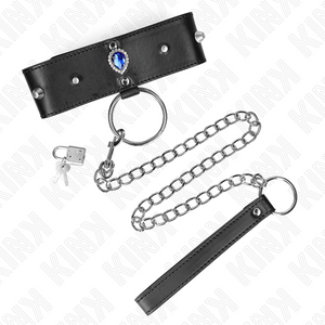 KINK - NECKLACE 65 CM WITH STRAP WITH BLUE DIAMONDS ADJUSTABLE 36-43 CM X 5 CM LoveYou.lv