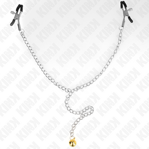 KINK - CHAIN NIPPLE CLAMPS WITH BELL 30 CM - LoveYou.lv
