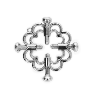 KINK - METĀLA ZIEDU NIPPLE SKAVAS