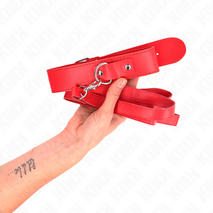 KINK - NECKLACE WITH BELT 116 CM ROJO STRAP ADJUSTABLE 32-50 CM X 8 CM LoveYou.lv