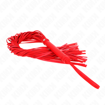 Kink - sarkana mīkstā PVC pātaga 70 cm