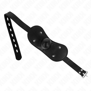 KINK - BALL GAG MOUTH MASK WITH LOCK ADJUSTABLE 42-60 CM LoveYou.lv