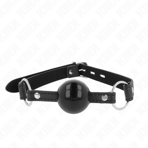 KINK - TPE BALL 4 CM GAG WITH BLACK LOCK 60 x 2 CM LoveYou.lv