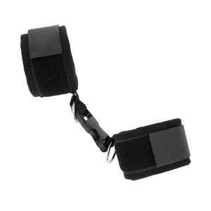 KINK - NEOPRENE HOOK&LOOP FASTENER WRIST RESTRAINTS BLACK ADJUSTABLE 22-34 CM - LoveYou.lv