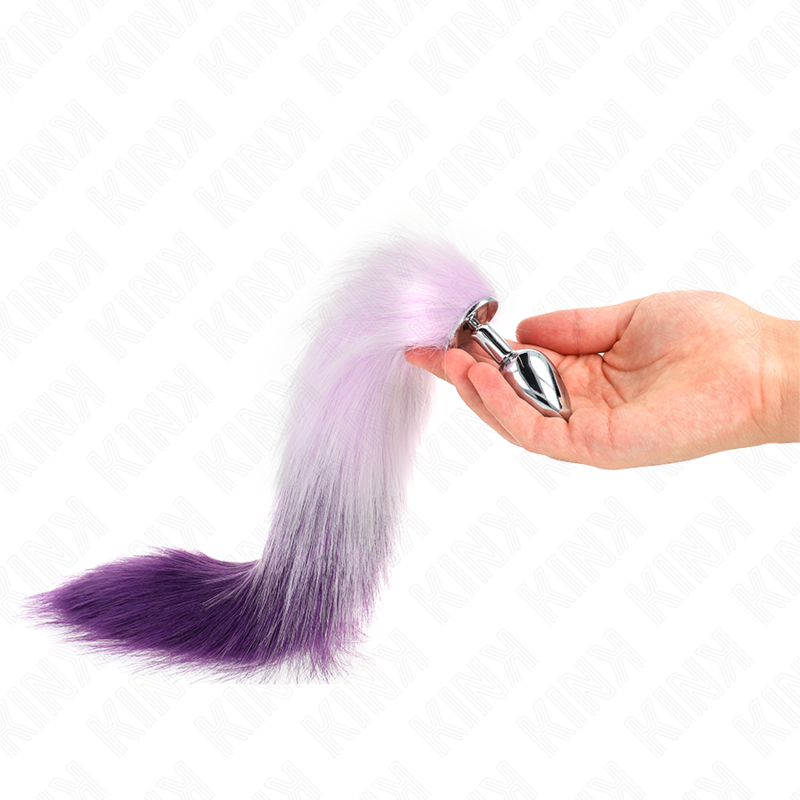 IZVIRZĪBA — ANĀLĀS KOPĶAS IZMĒRS 7 X 3 CM AR SINTĒTISKU ASTI 40 CM PURPURA