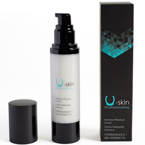 U-Skin XtraMoisturizing Healing Cream, ideal for tattoo care, featuring Hydrovance and Bio-Hydractyl, 500 Cosmetics.