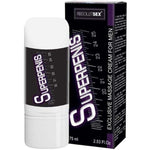 RUF Superpenis penis cream 75ml bottle and packaging featuring eucalyptol, made in France for daily penis care.