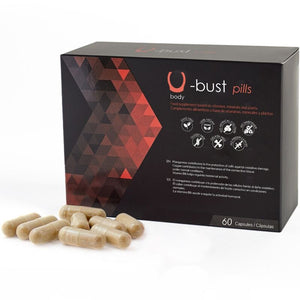 U-Bust Breast Enlargement Capsules - 60 Capsules - Herbal Supplement for Natural Breast Growth and Tissue Strengthening