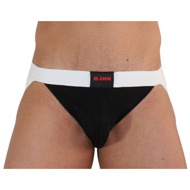 BURN - 004 JOCK SHINY ЧЕРНЫЙ / БЕЛЫЙ S