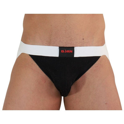 BURN - 004 JOCK SHINY ЧЕРНЫЙ / БЕЛЫЙ S