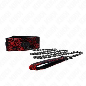 KINK - LACE NECKLACE WITH BELT WITH REAL LEATHER BELT 105 CM / 44 X 5.5 CM LoveYou.lv