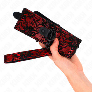 KINK - LACE NECKLACE WITH BELT WITH REAL LEATHER BELT 105 CM / 44 X 5.5 CM LoveYou.lv