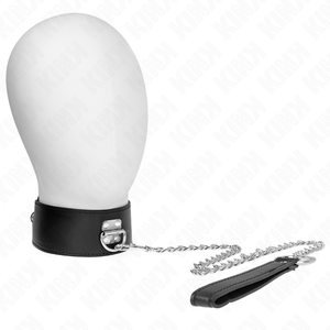 KINK - NECKLACE WITH BELT 65 CM WITH WIDE BLACK STRAP ADJUSTABLE 33.5-41 CM X 5 CM LoveYou.lv