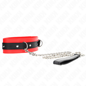 KINK - COLLAR WITH BELT 65 CM WITH STRAP RED 54 X 4.5 CM LoveYou.lv