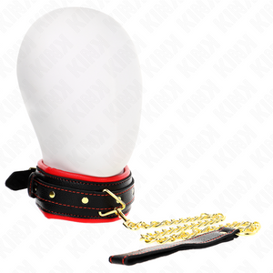 KINK - NECKLACE WITH SPONGE IMITATION LEATHER STRAP MODEL 2 ADJUSTABLE 37-54 CM X 3 CM LoveYou.lv