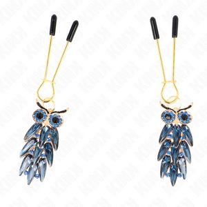 KINK - OWL PENDANT NIPPLE CLAMPS 6 CM - LoveYou.lv