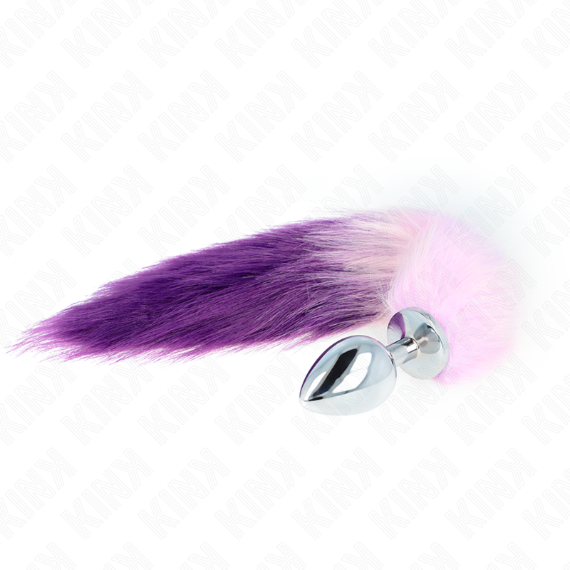 KINK - ANAL PLUG SIZE L 10 X 4 CM WITH SYNTHETIC TAIL 40 CM PURPLE LoveYou.lv