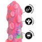 Close-up of EPIC Nixie dildo highlighting its supersoft silicone, fully flexible design, and waterproof features.